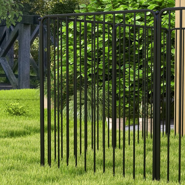 PawHut 8 Panels Heavy Duty Dog Pen, 100cm Height Pet Playpen for Indoor Outdoor, Small Medium Large Dogs Aosom UK