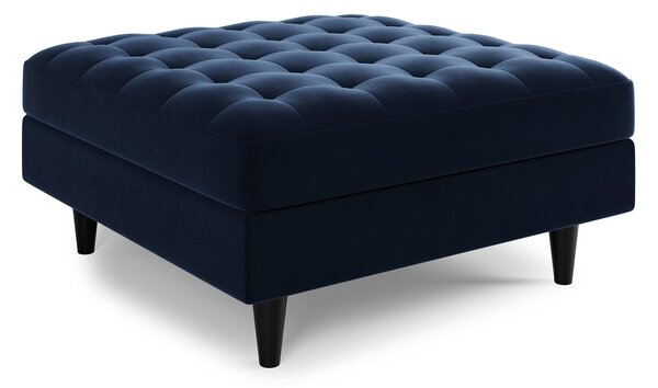 Zoe Square Velvet Footstool with Storage