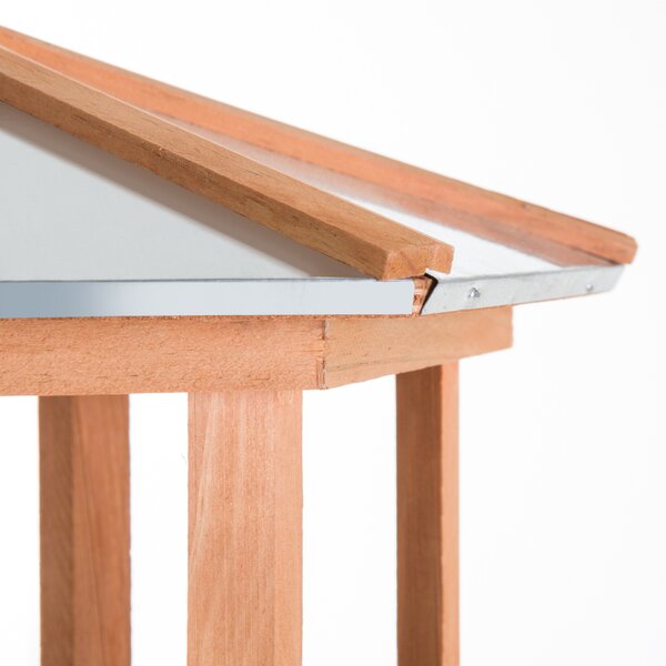 PawHut Portable Wooden Bird Feeder Station with Stand for Outdoor Use, Ideal for Garden, Patio, or Balcony Aosom UK