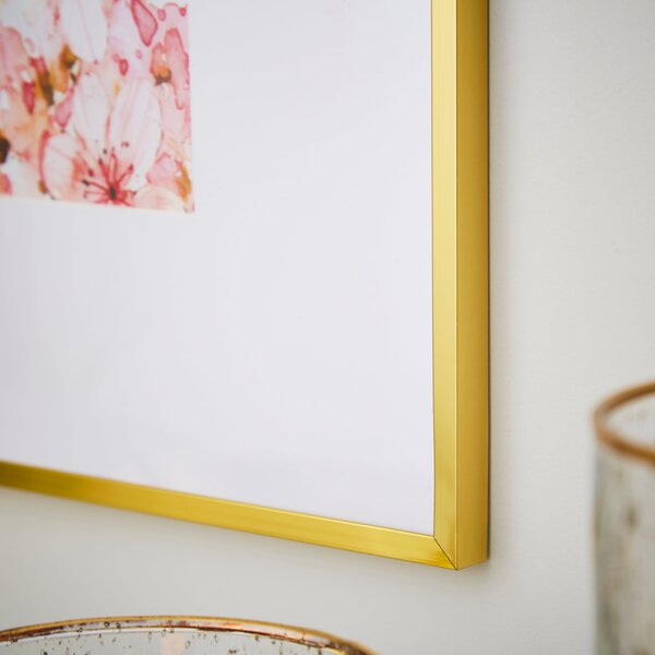 Skinny Gold Metal Multi Photo Frame