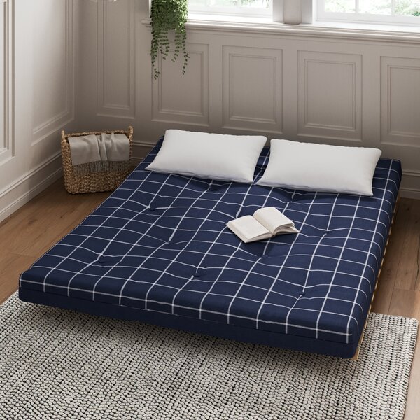 Mito Window Pane Check Double Futon