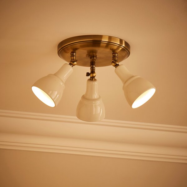 Wybridge 3 Light Semi Flush Spotlight