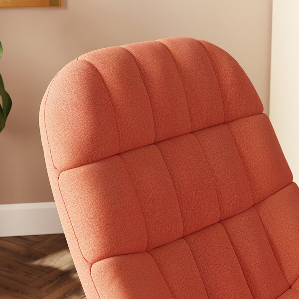 Karter Flatweave Quilted Accent Chair