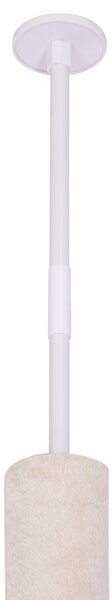 PawHut Floor to Ceiling Cat Tree 5-Tier Kitty Tower Activity Center Scratching Post 230-260cm