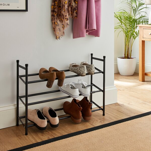 3 Tier Extendable Metal Shoe Rack