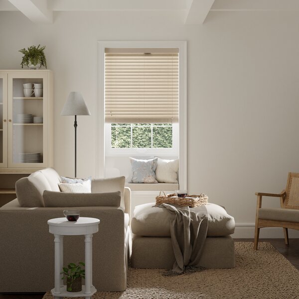 White Sand Bamboo 50mm Slats Venetian Blind