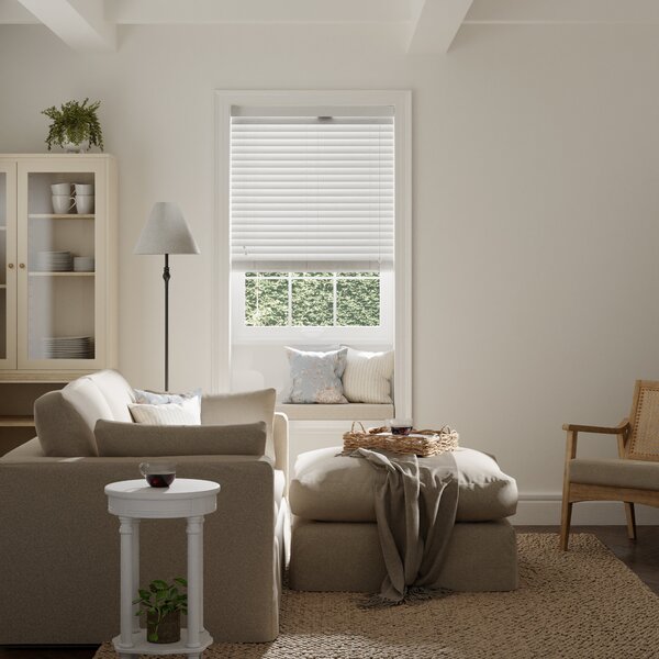 White Bamboo 50mm Slats Venetian Blind