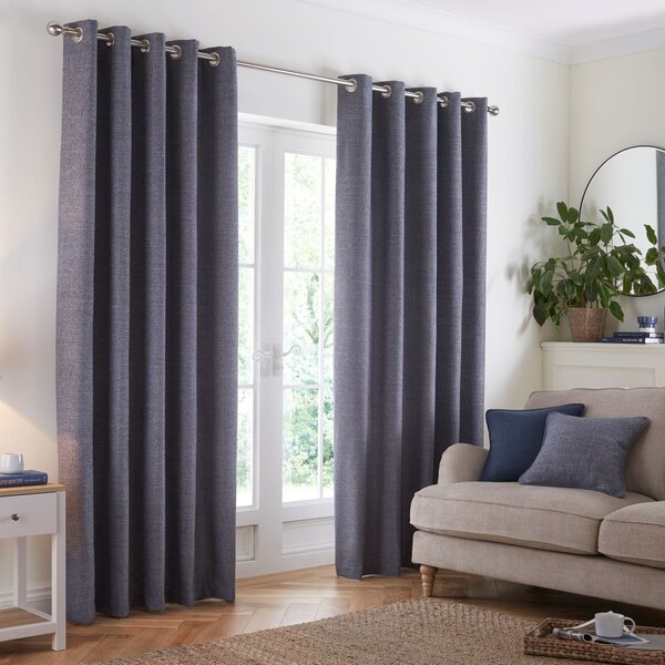 Churchgate Swithland Herringbone Eyelet Curtains