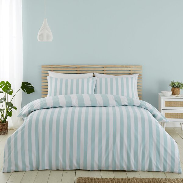 Catherine Lansfield Cove Stripe Duvet Cover and Pillowcase Set