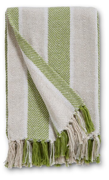 Herringbone Stripe Throw Blanket, 130x180cm