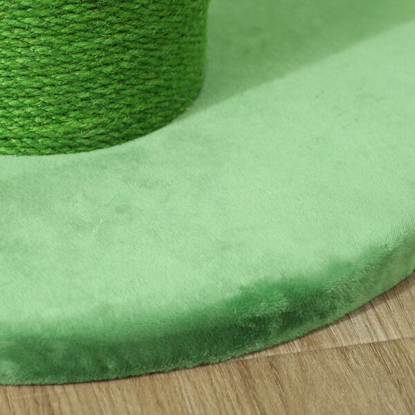 PawHut 63cm Tall Cat Scratching Post for Indoor Cats with Sisal Rope Cover, Large Base Aosom UK