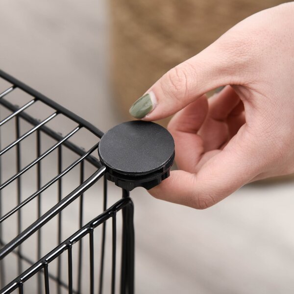 PawHut DIY Pet Playpen, Small Animal Metal Cage with Door, 22 Pieces, for Bunny, Chinchilla, Hedgehog, Guinea Pig Aosom UK