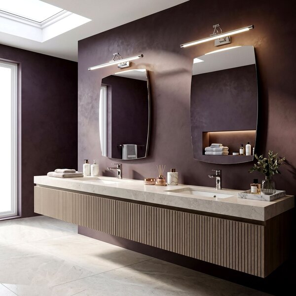 Bathroom LED wall sconce SWE017-1W 60cm Chrome
