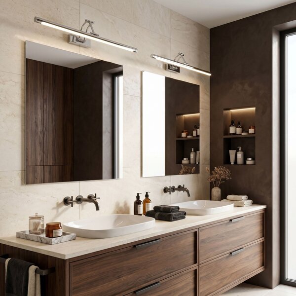 Bathroom LED wall sconce SWE017-1W 60cm Chrome