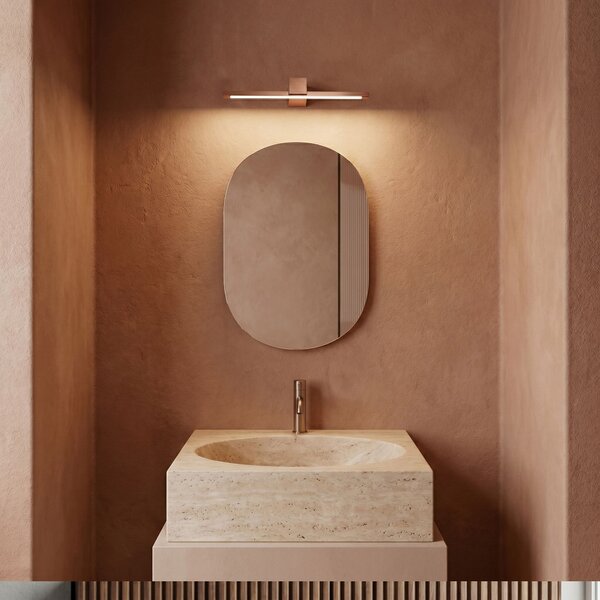 Bathroom LED wall sconce SWE052-1W 40cm COPPER BRUSH