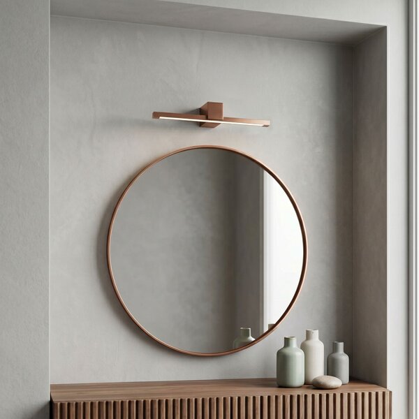 Bathroom LED wall sconce SWE052-1W 40cm COPPER BRUSH