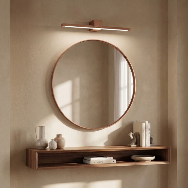 Bathroom LED wall sconce SWE053-1W 60 cm COPPER BRUSH