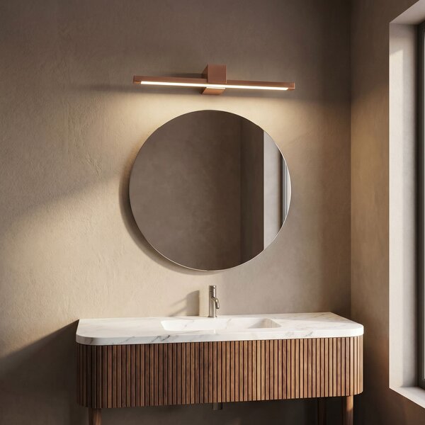 Bathroom LED wall sconce SWE053-1W 60 cm COPPER BRUSH