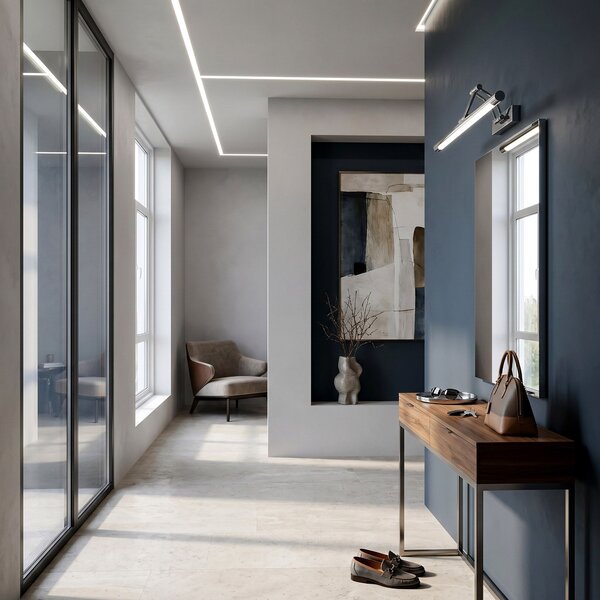Bathroom LED wall sconce SWE018-1W 80cm Chrome