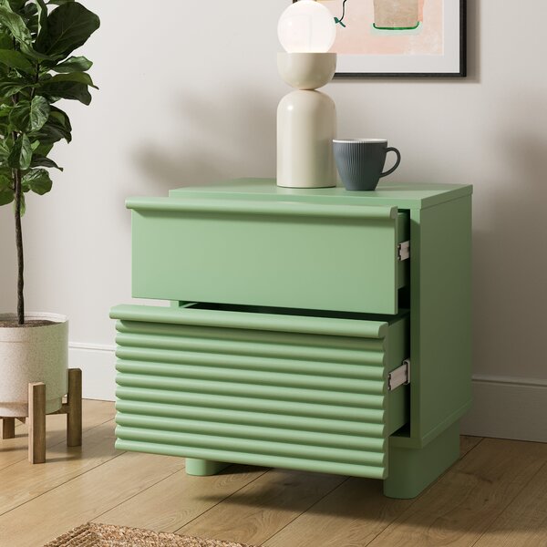 Melvin 2 Drawer Bedside Table