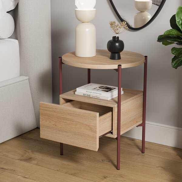 Elody 1 Drawer Bedside Table