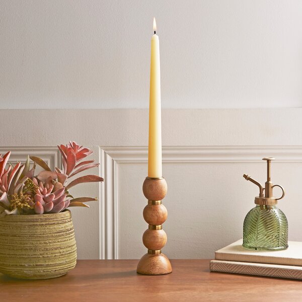 Wooden Candlestick Holder