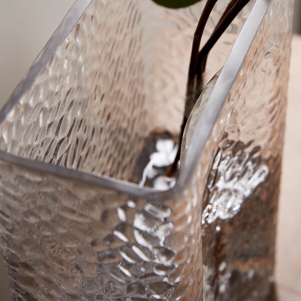 Bubble Rectangular Glass Vase