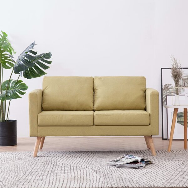 2-Seater Sofa Fabric Green
