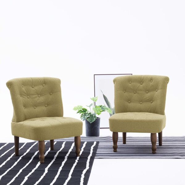 French Chair Green Fabric