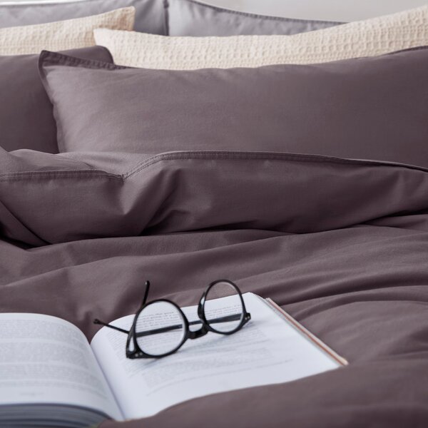 Soft Washed Recycled Cotton Duvet Cover and Pillowcase Set