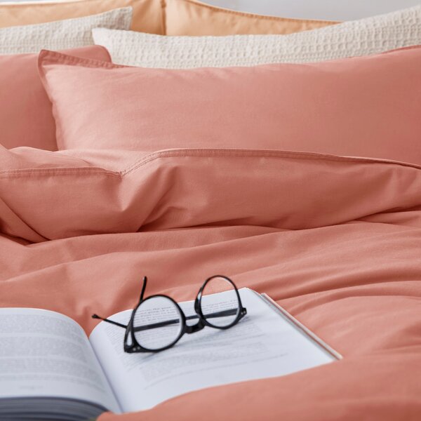 Soft Washed Recycled Cotton Duvet Cover and Pillowcase Set