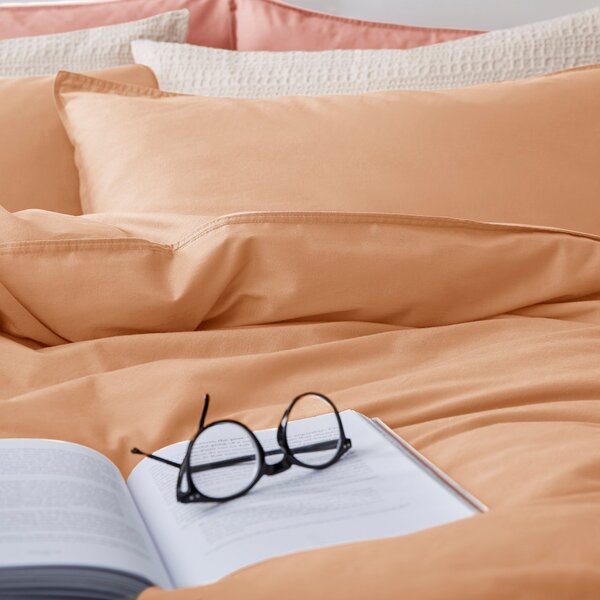 Soft Washed Recycled Cotton Duvet Cover and Pillowcase Set