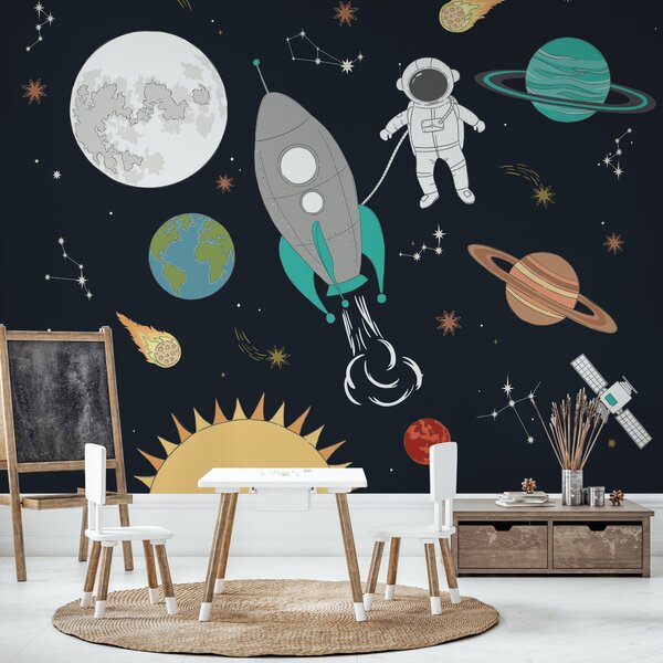 Space Adventure Wall Mural