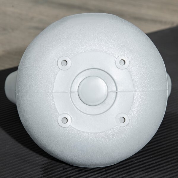 SPORTNOW Kettlebell, 10kg Kettle Bells with Handle for Home Gym Weight Lifting and Strength Training, Light Blue and Grey