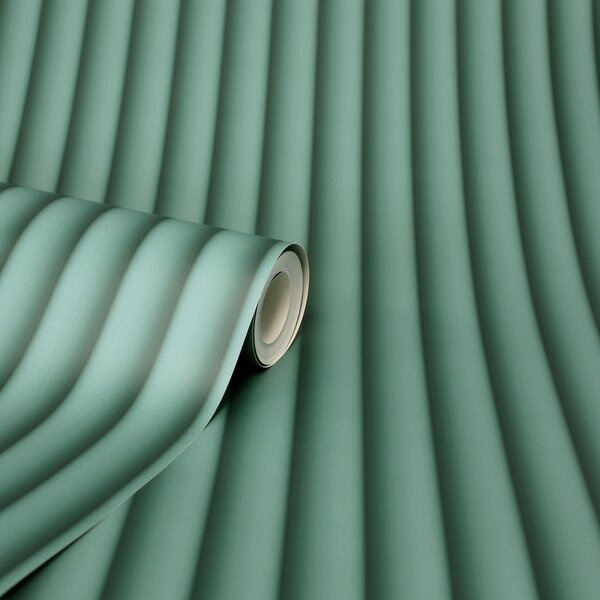 Ribbed Panel Effect Wallpaper