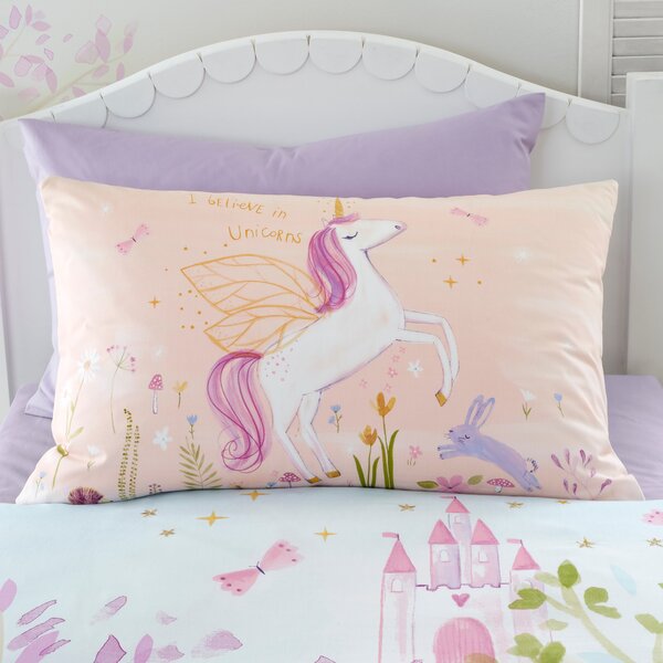 Embroidered Unicorn Duvet Cover & Pillowcase Set