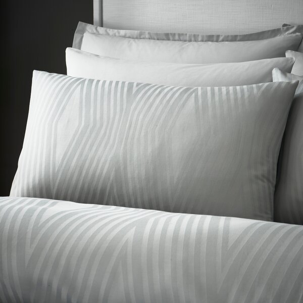 Hotel Geometric Jacquard Duvet Cover & Pillowcase Set