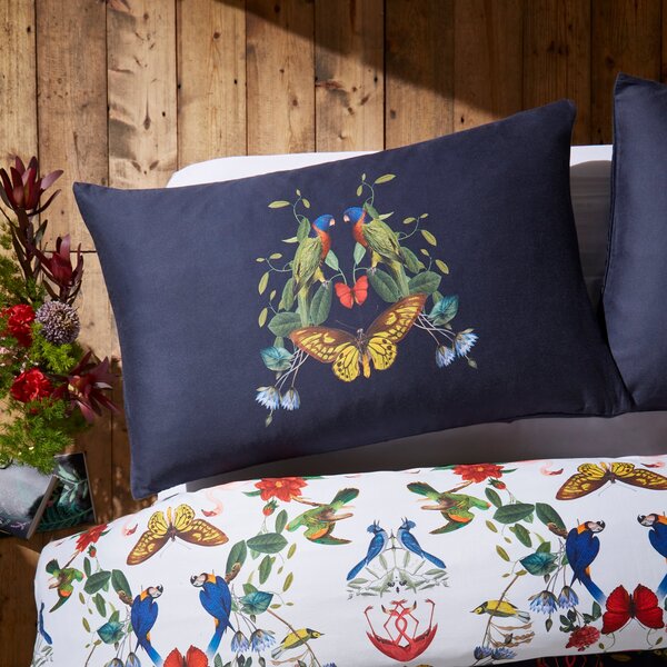 Tropical Kaleidoscope Cotton Duvet Cover & Pillowcase Set