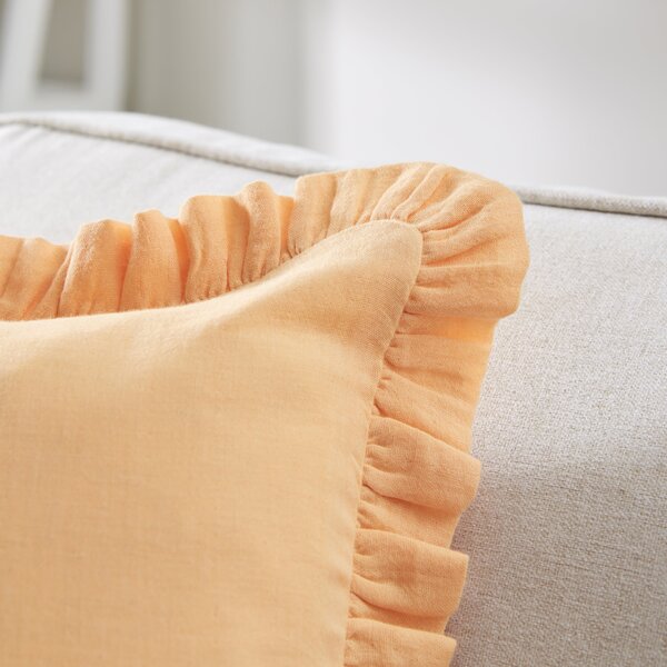 Frilled Gauze Square Cushion