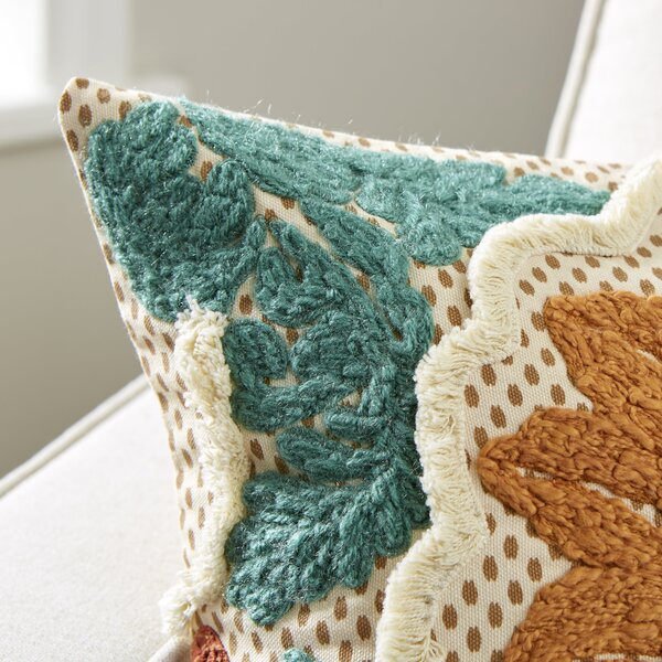 Damask Embroidered Cushion