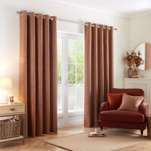 Churchgate Swithland Herringbone Eyelet Curtains