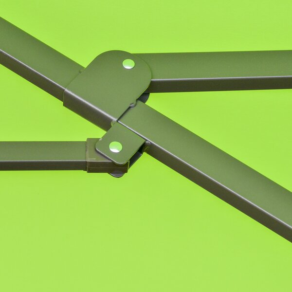 Outsunny Waterproof Double-Sided Parasol: 4.6m Weather-Resistant Canopy with Cross Base, Green Aosom UK