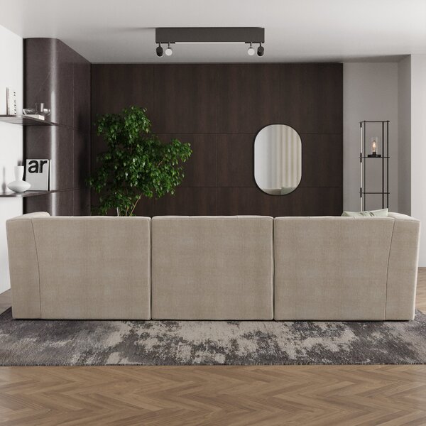 Modular Squish Natural Tonal Chenille Small Corner Sofa