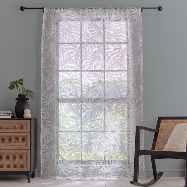 Akemi Monstera Slot Top Voile Panel