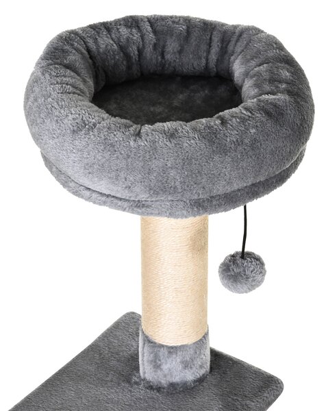 PawHut Cat Tree Condo Tower, Multi-level Activity Stand for Kittens, 150CM Height with Toys & Scratching Posts Aosom UK