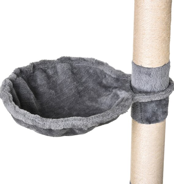 PawHut Cat Tree Condo Tower, Multi-level Activity Stand for Kittens, 150CM Height with Toys & Scratching Posts Aosom UK