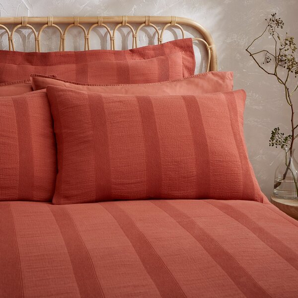 Bamburgh Waffle Duvet Cover & Pillowcase Set