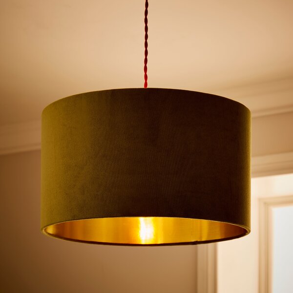 Clara Velvet Drum Lamp Shade