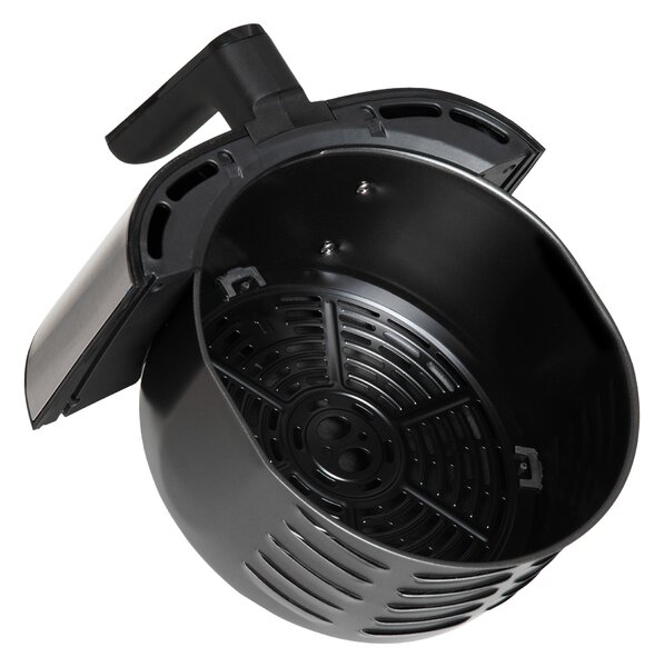 HOMCOM 4.5L Digital Air Fryer, 1500W W/ Digital Display, Adjustable Temperature, Timer and Nonstick Basket, Black Aosom UK