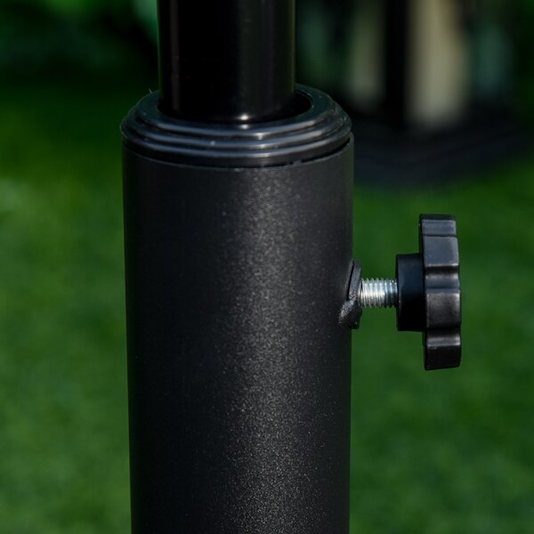 Outsunny 13kg Round Umbrella Base Outdoor Parasol Base Weight Stand Holder for Outdoor Garden Bronze Tone Aosom UK